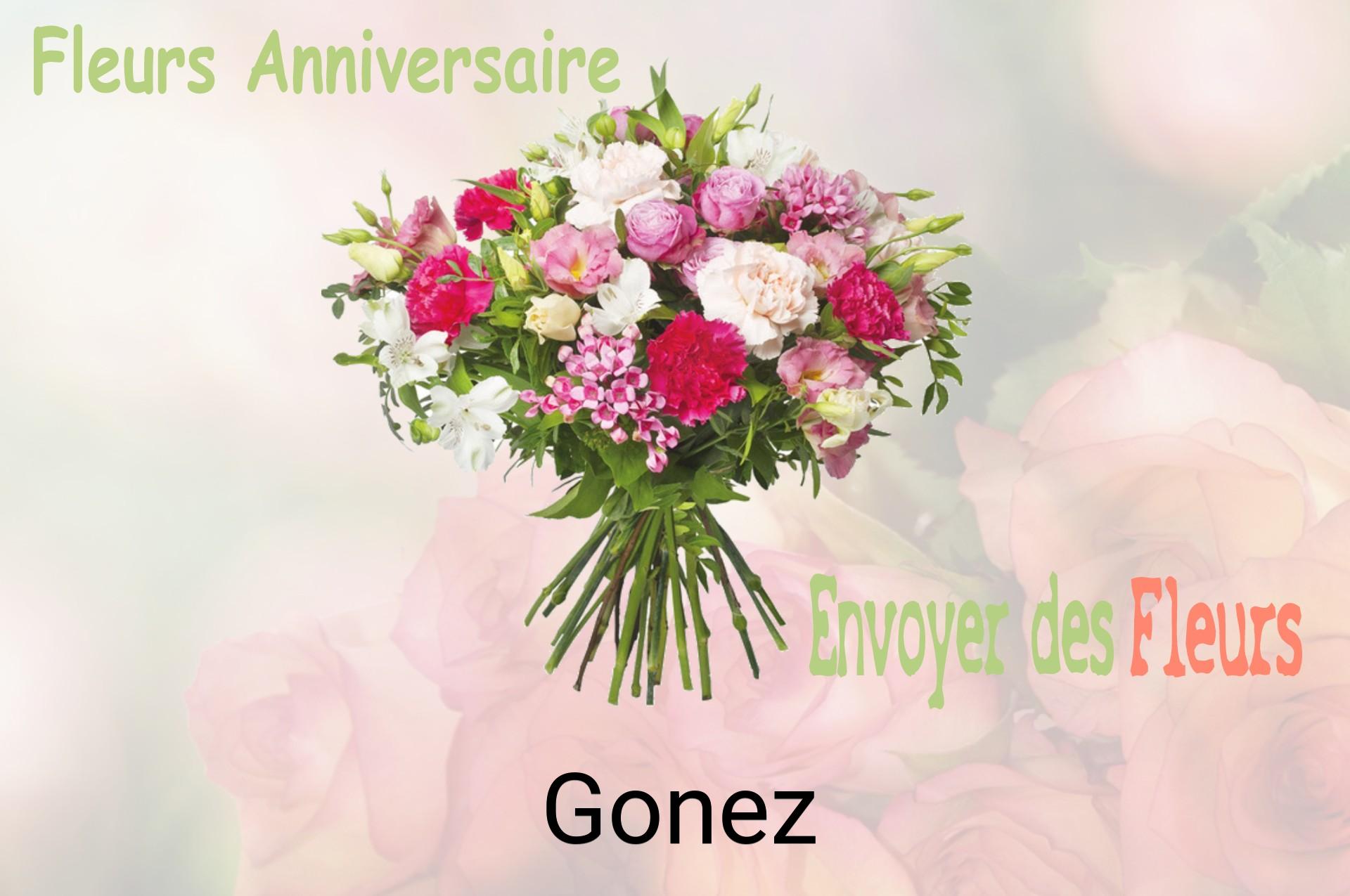 Bouquet de fleurs d’anniversaire livré à Gonez