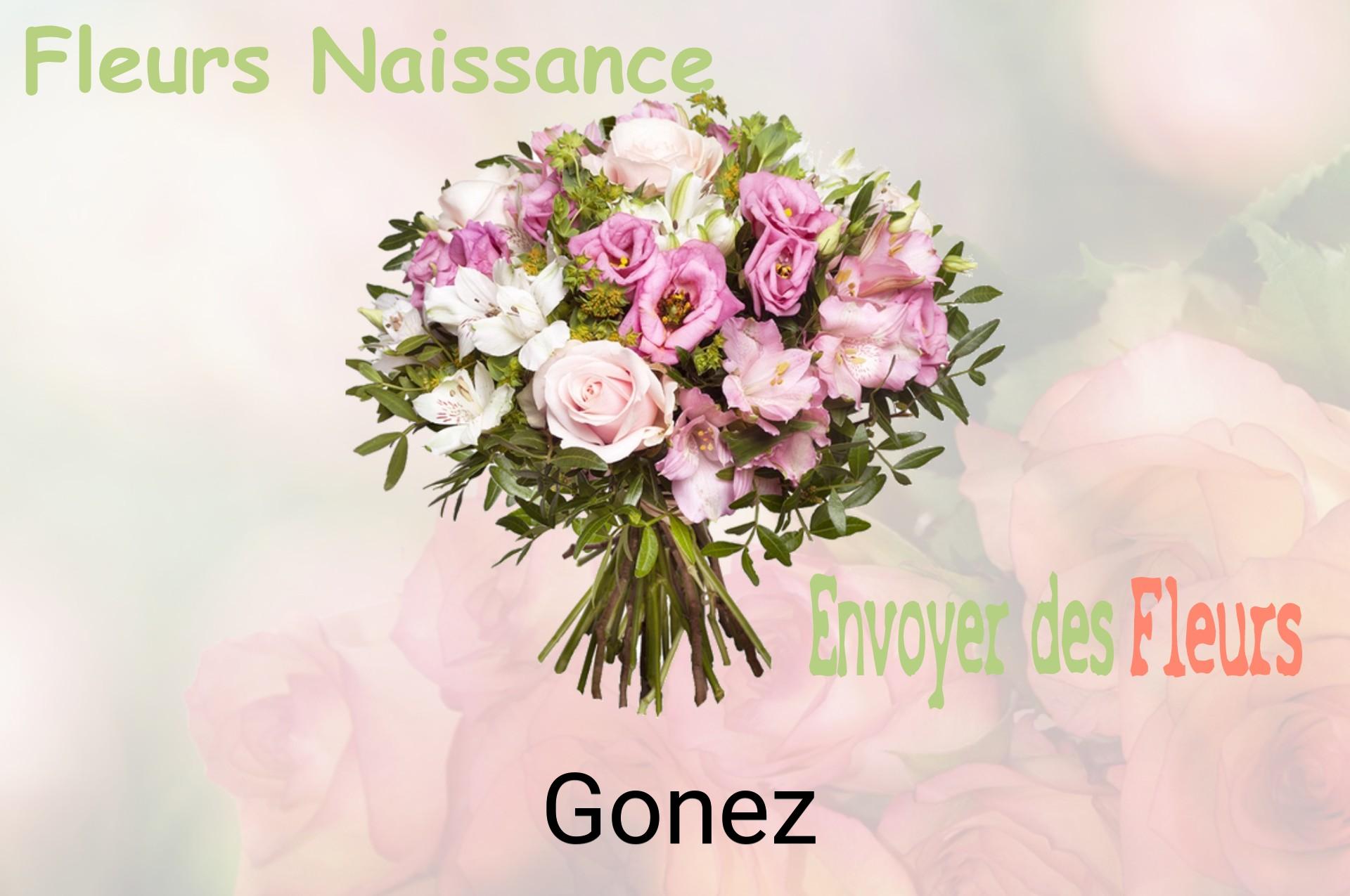 Bouquet de fleurs de naissance livré à Gonez